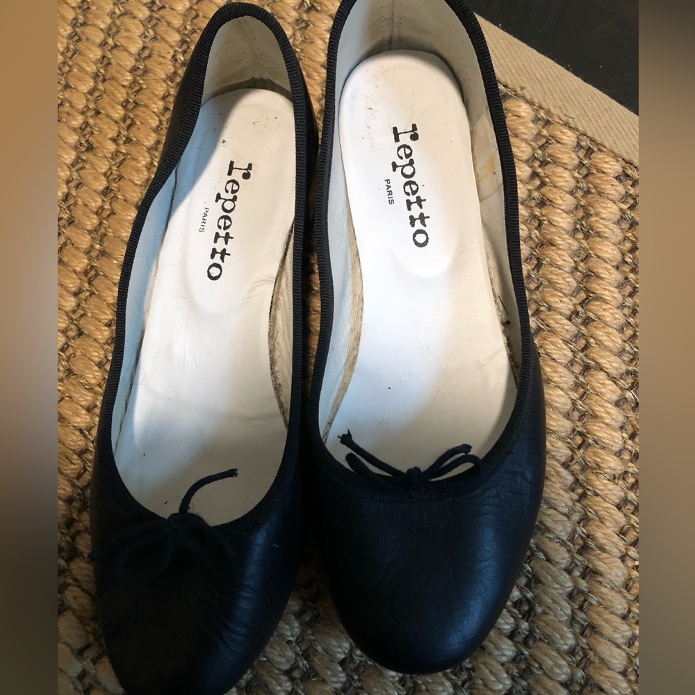 repetto black Camille heeled ballet flats 38.5 7 - Picture 2 of 5